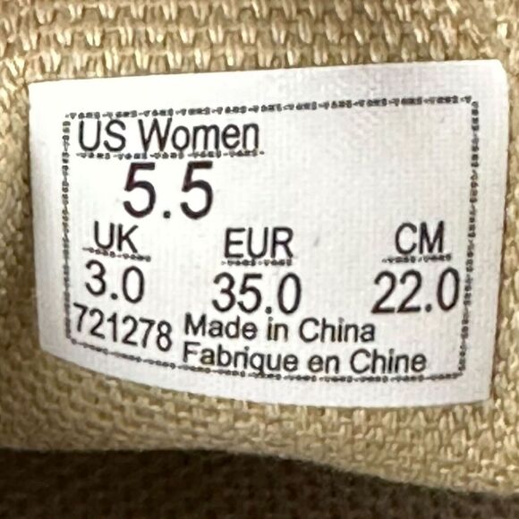 Vans Moody Floral Rose Lace Up Ballet Flats‎ Slip On Shoes Women's size 5.5 GUC - Picture 10 of 10